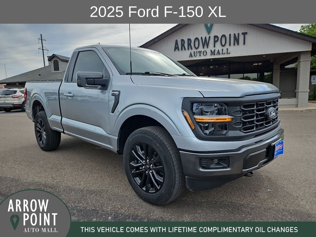 2025 Ford F-150 XL in Silver Metallic — front three-quarter view
