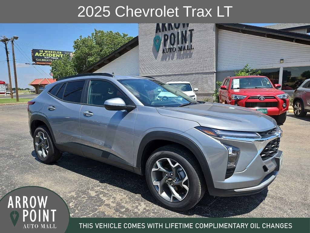 2025 Chevrolet Trax LT in Sterling Gray Metallic — front three-quarter view